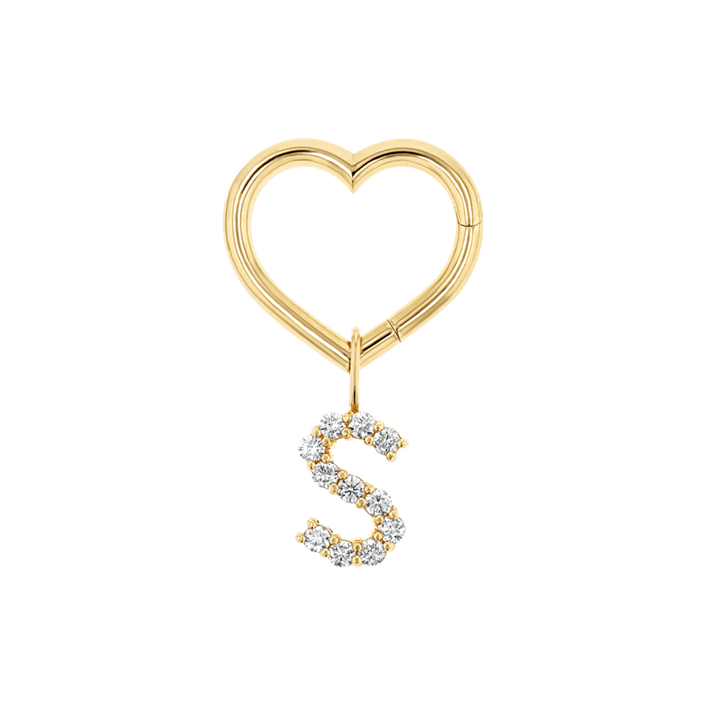 Heart Charm Enhancer Connector P369