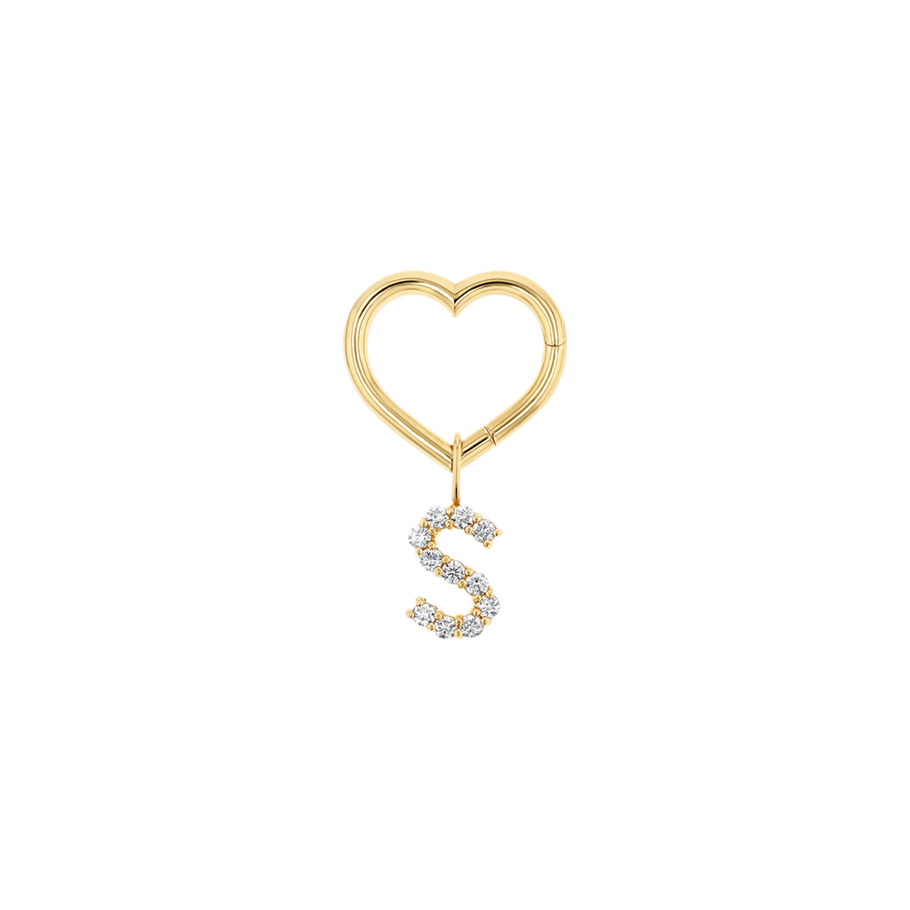 Heart Charm Enhancer Connector Y7785