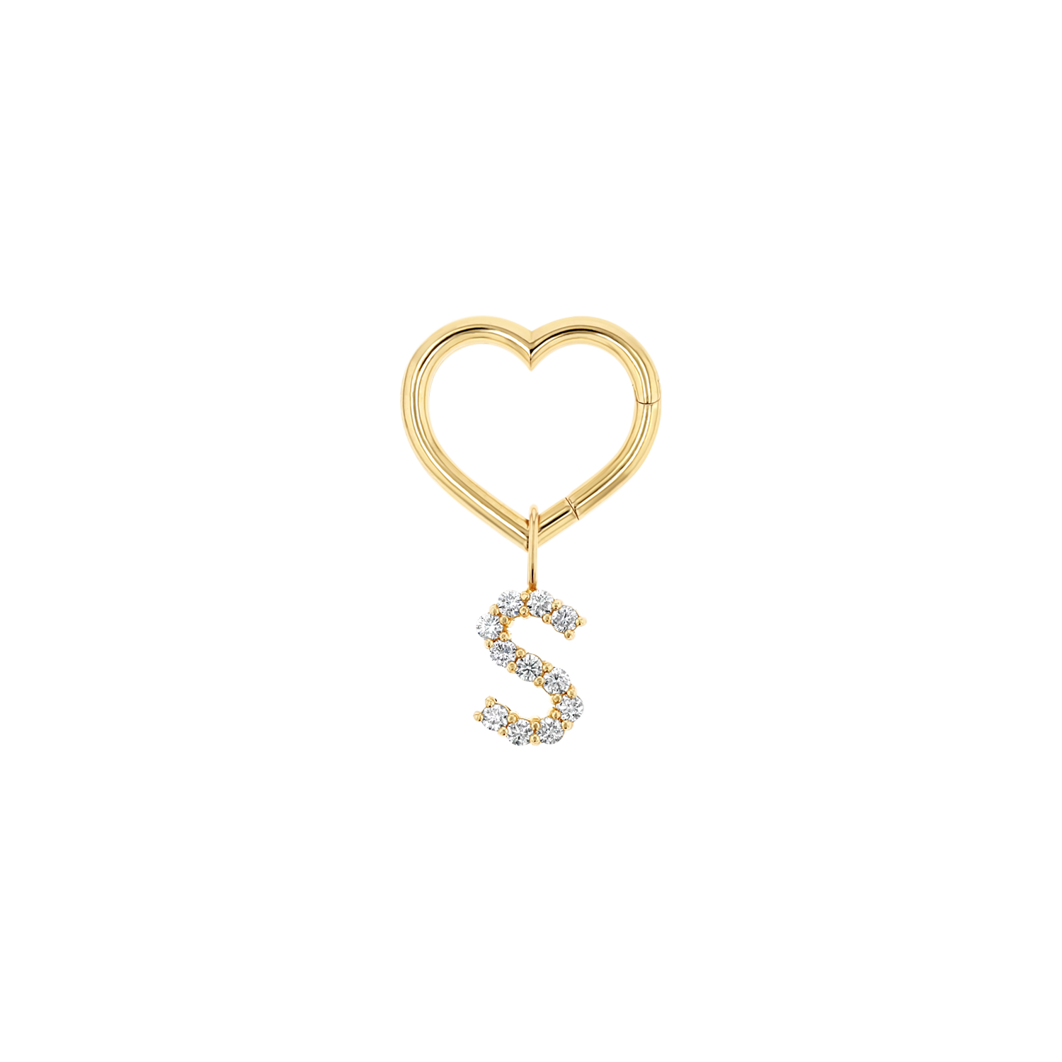 Heart Charm Enhancer Connector Y7785