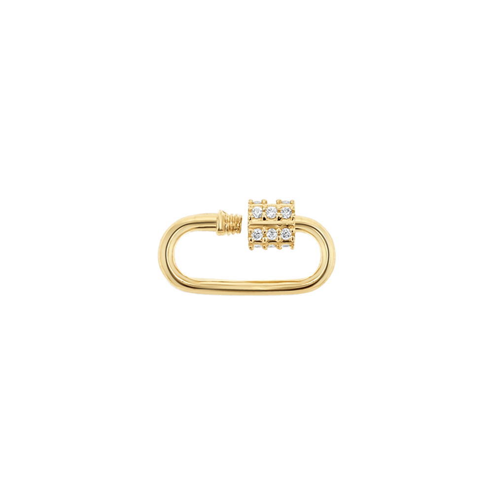 Diamond Barrel Charm Connector R6190