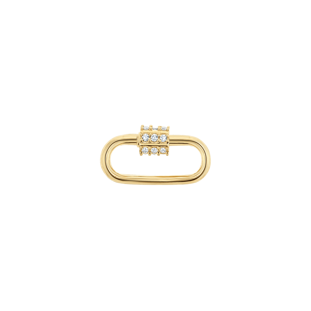 Diamond Barrel Charm Connector R6190