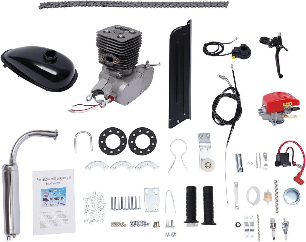 100CC 2-Stroke Gas Bicycle Engine Kit with 36 Tooth Sprocket D1812
