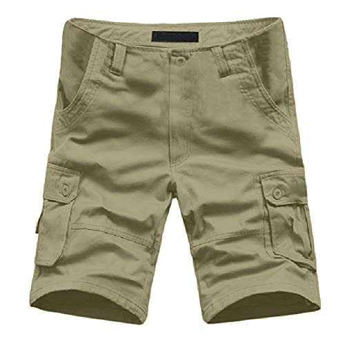 Men Cargo Shorts Below Knee Relaxed Fit Casual Stretch Big and Tall Tactical Work Shorts Hiking Overalls R8565
