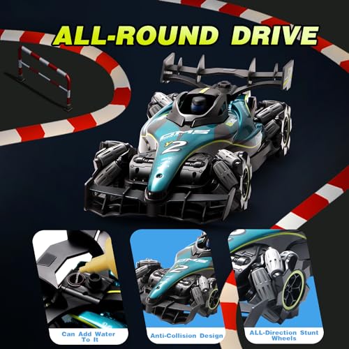 RC Crawler Remote Control Stunt Car Off Road Monster Truck 2.4Ghz All Terrain Hobby Truck 2 Battery D5118