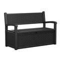 Waterproof Resin Storage Bench P531