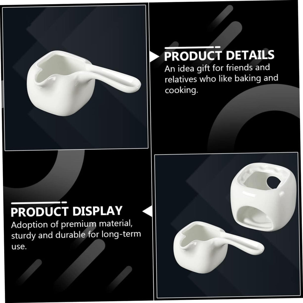 White Ceramic Chocolate Melting Pot M509881