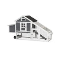 Large Wooden Chicken Coop with Wheels X489