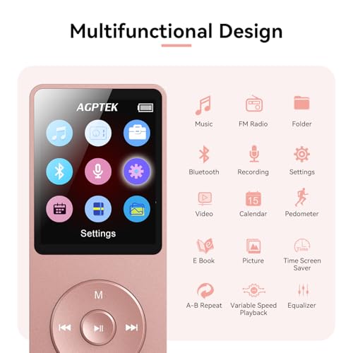 MP3 Player with Bluetooth, 1.8 inch Screen, 32GB F97719