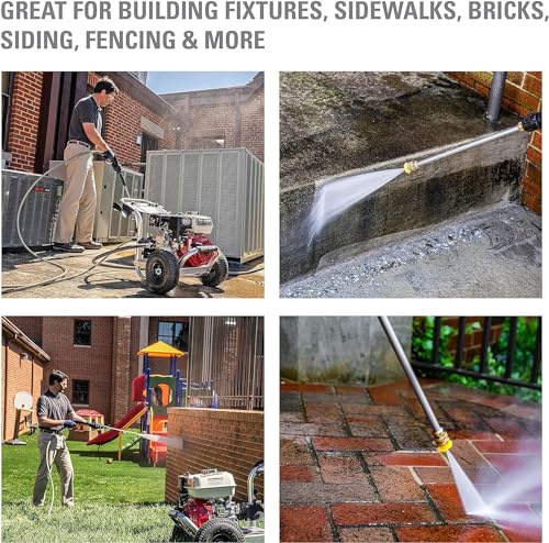 4200 PSI Gas Pressure Washer, 4.0 GPM Power Washer, Honda GX390 Engine, 50-Foot Steel-Braided Hose, Aluminum Series E388245