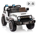 12V Kids Electric Ride on Truck Car with Remote Control, White M3309