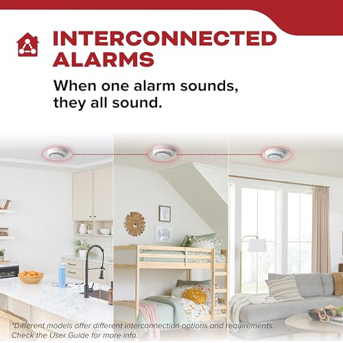 Hardwired Smoke Detector with 10-Year Battery Backup P301