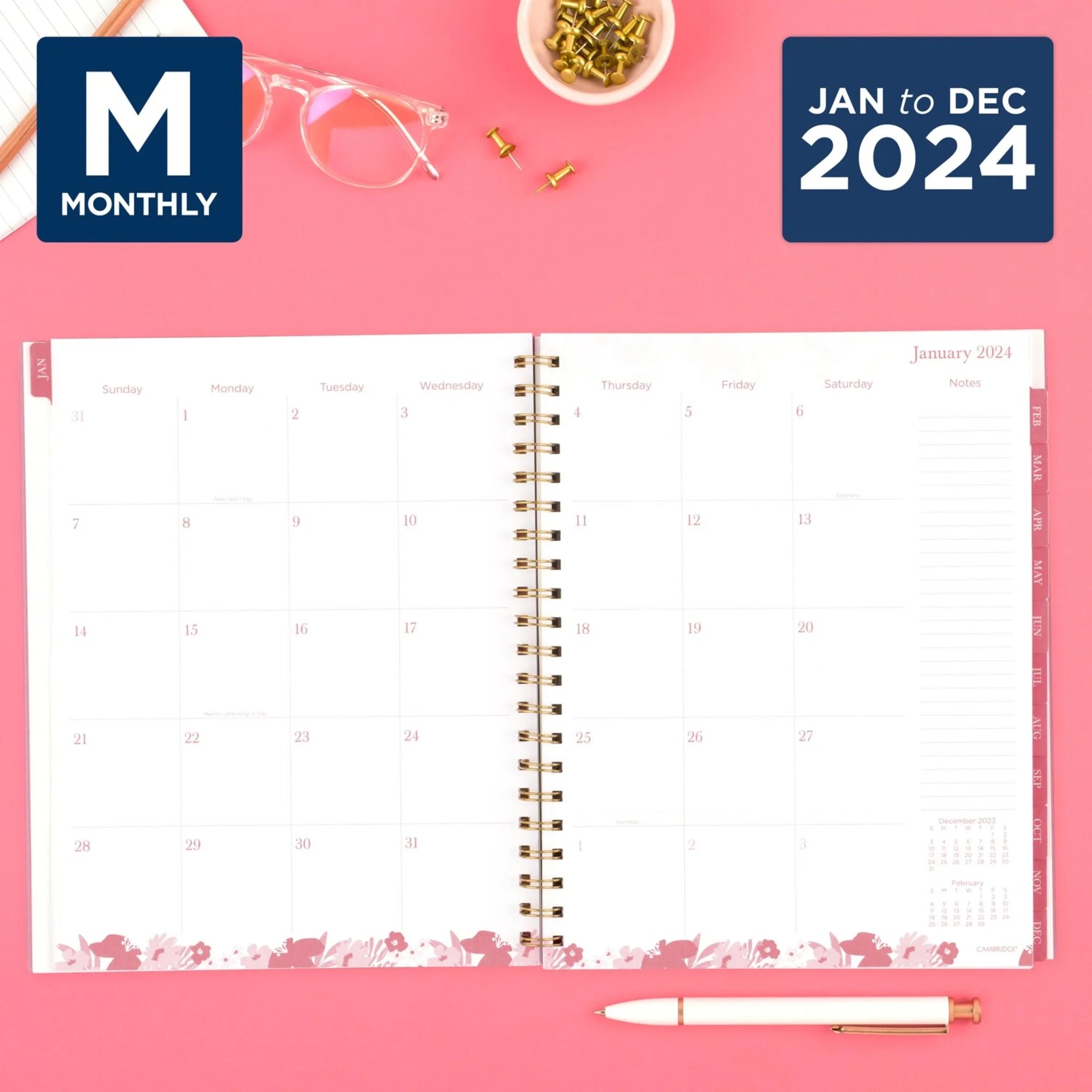 Large Weekly Monthly Planner N550