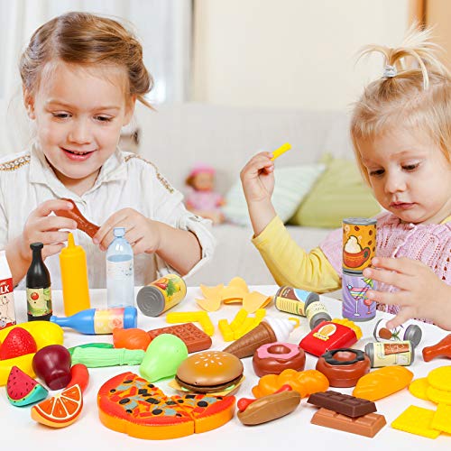 143Pcs Play Food Set with Storage Bag Q983082