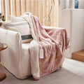 Soft Silky Plush Electric Throw Blanket 50''X60'' Grey Q69663
