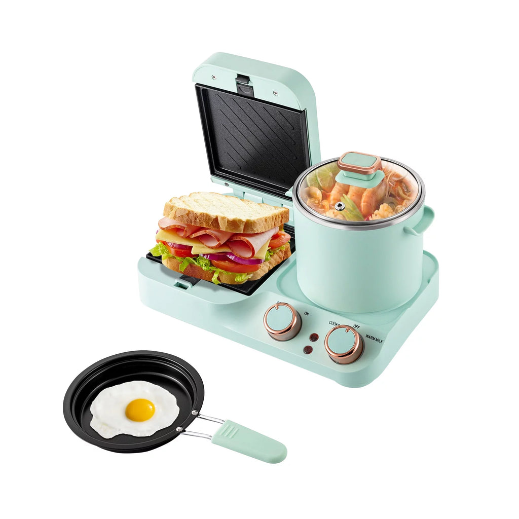 3 in 1 Breakfast Maker Machine with Non-stick Coating Plate X783