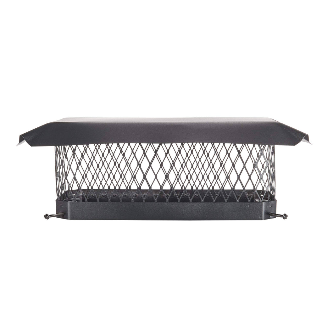 Black Galvanized Steel Chimney Cap E400144
