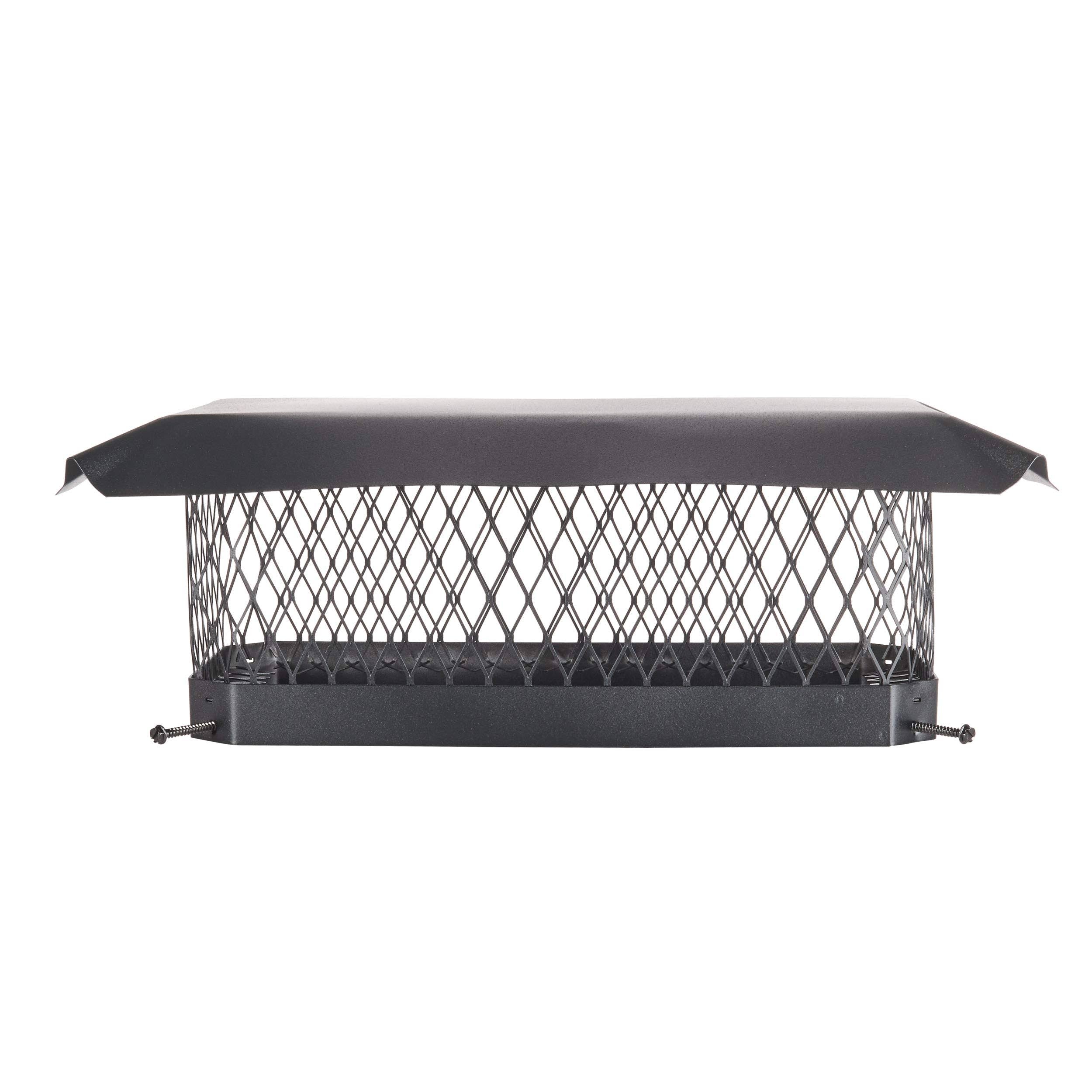 Black Galvanized Steel Chimney Cap E400144