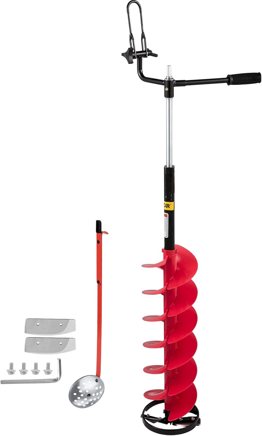 8'' Diameter Nylon Ice Auger with Adjustable Extension Rod G95083