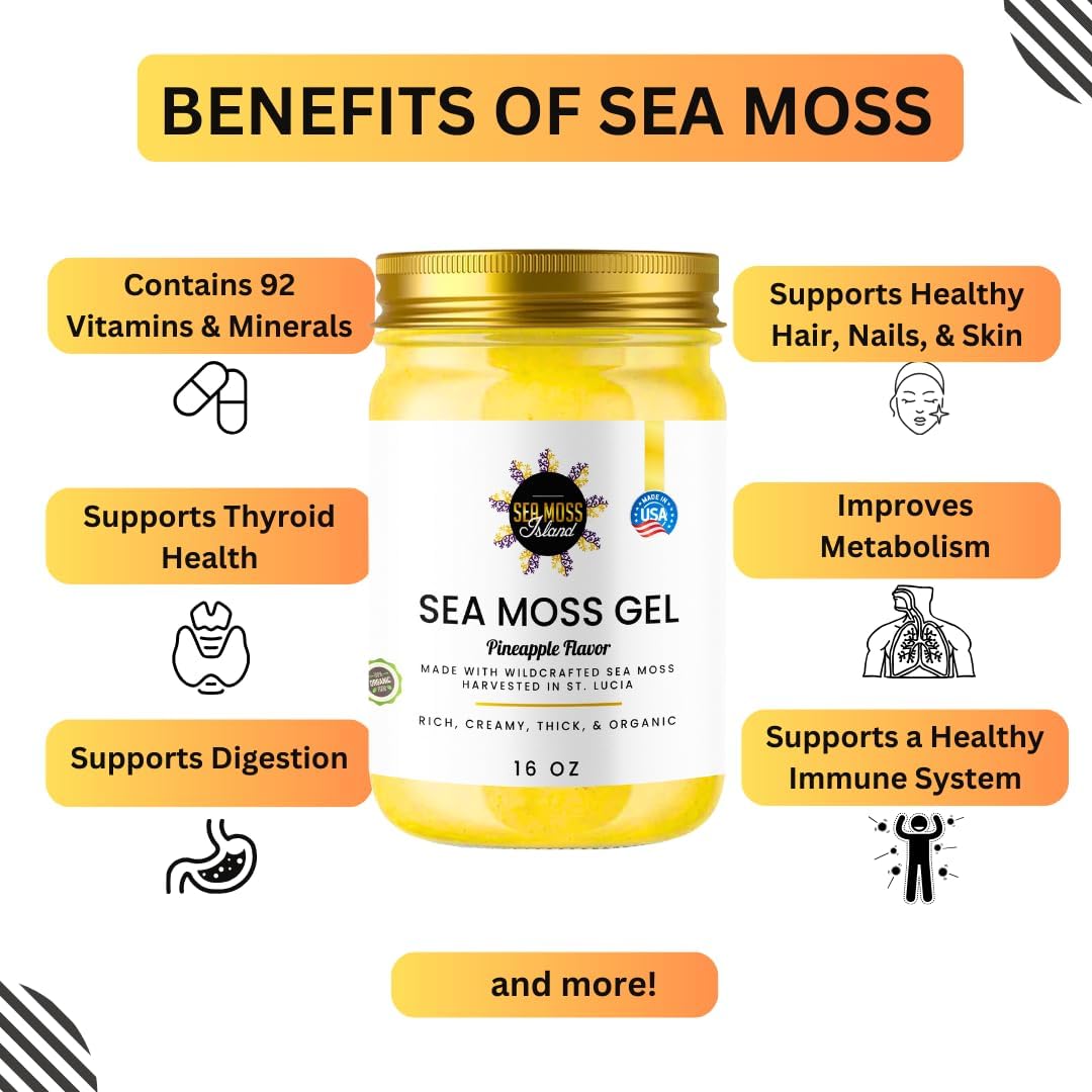 Organic Wildcrafted Irish Seamoss Gel M95034