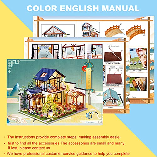 DIY Dollhouse Miniature with Wooden Furniture Kit, 1:24 Scale S1421