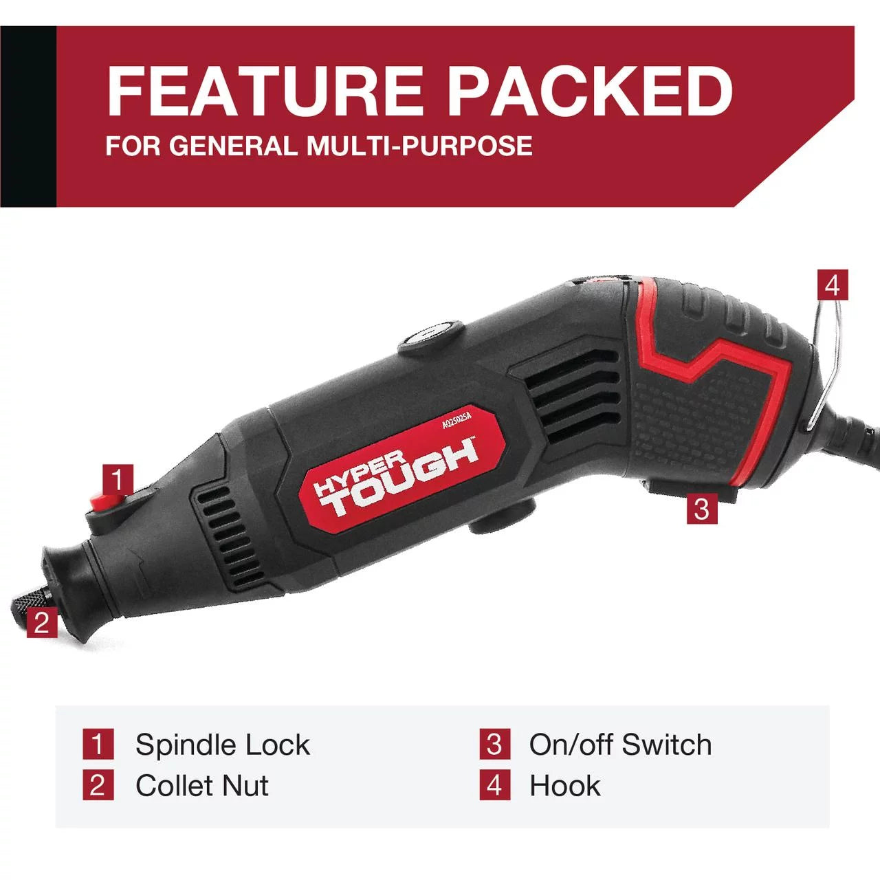 1.5 Amp Corded Rotary Tool with 105 Accessories & Storage Case T33807