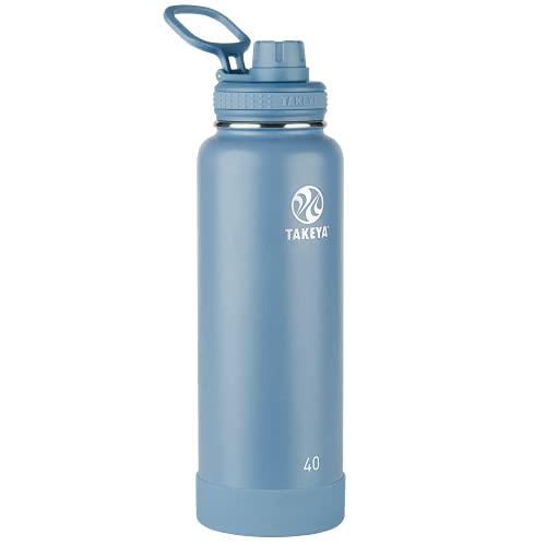18 oz Midnight Blue Double Stainless Steel Insulated Water Bottle with Spout Lid A327207