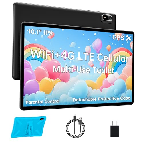 Black 10.1 Inch Tablet with 4G SIM, 3GB+32GB, IPS Display H2374