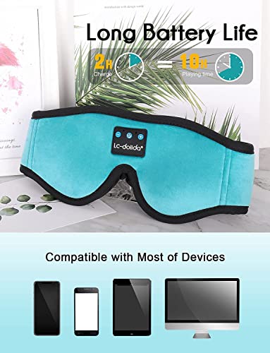 3D Sleep Mask Bluetooth Wireless Music Eye Mask with Ultra-Thin Stereo Speakers U886