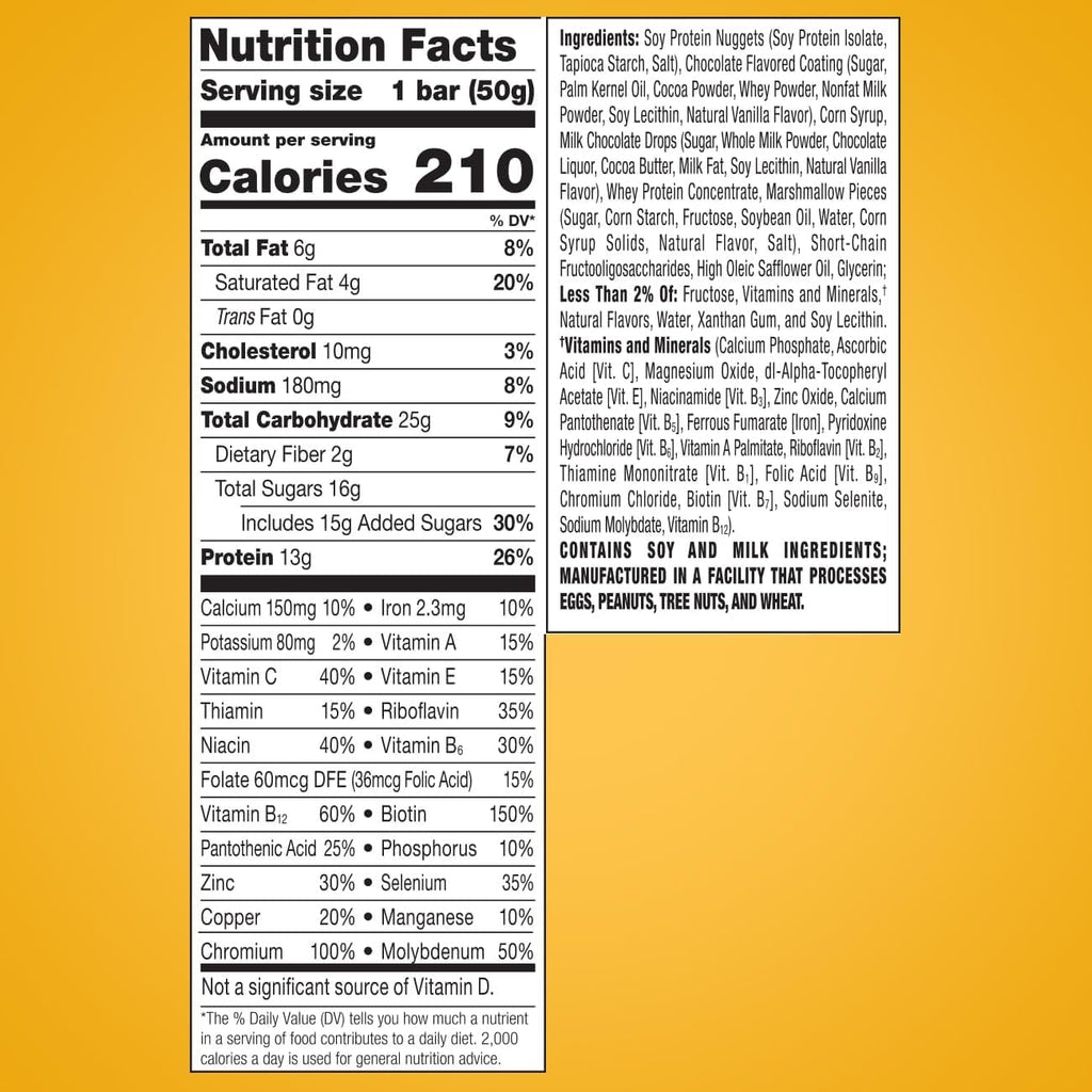 18 Bars Fudge Graham Protein Bars with 13g Protein E3463
