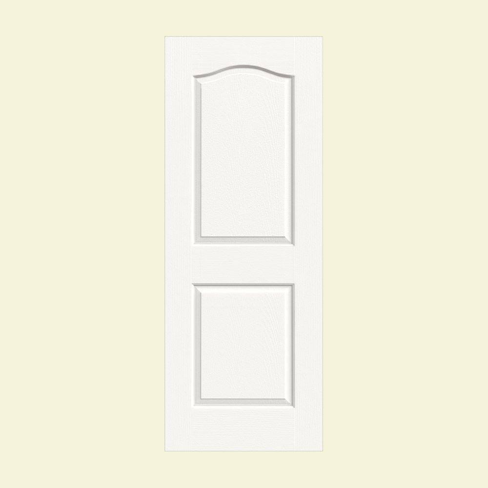 30 in. x 80 in. White Painted Composite MDF Interior Door Slab C785