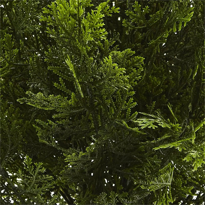 2'H Artificial Cedar Bush With Pot, Green/Black M967