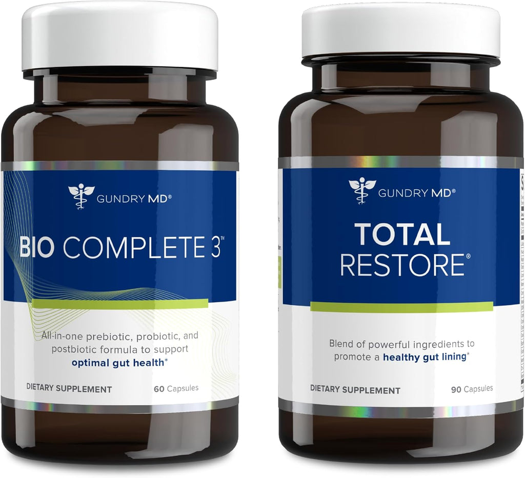 Bio Complete 3 and Total Restore Bundle - Prebiotic, Probiotic, Postbiotic N982