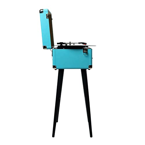 Turquoise 5-in-1 Turntable Music Center with Record Player D6199