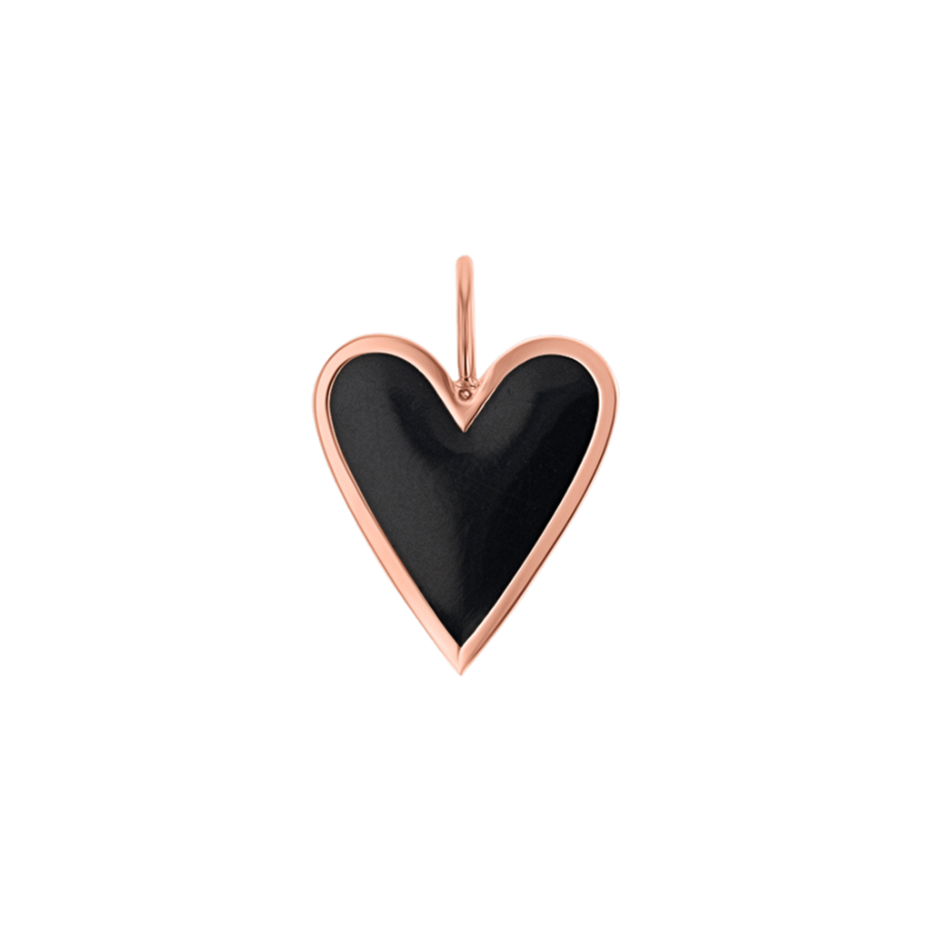 Enamel Heart Charm J6202