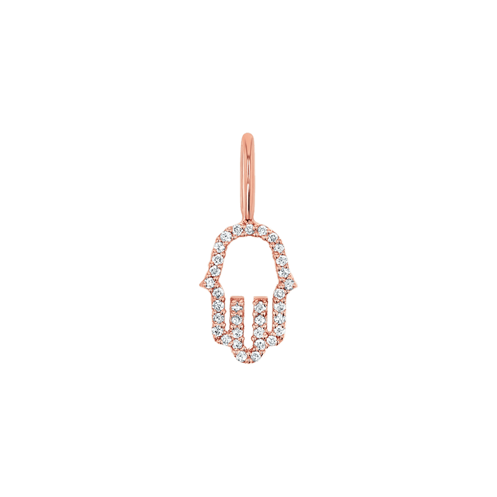 Petite Hamsa Diamond Charm Q349