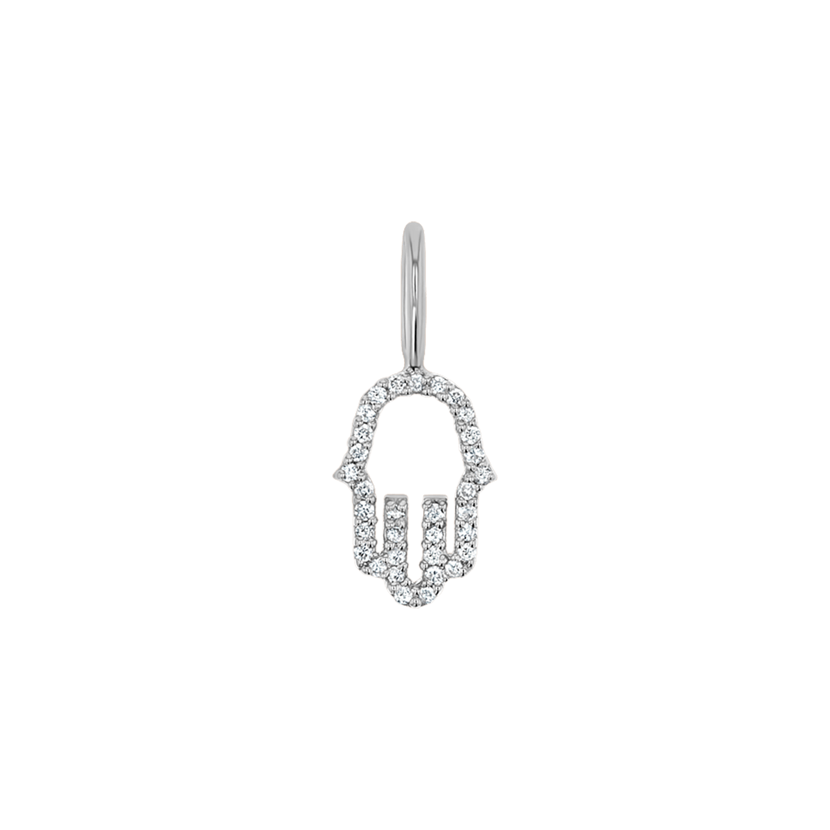 Petite Hamsa Diamond Charm Q349