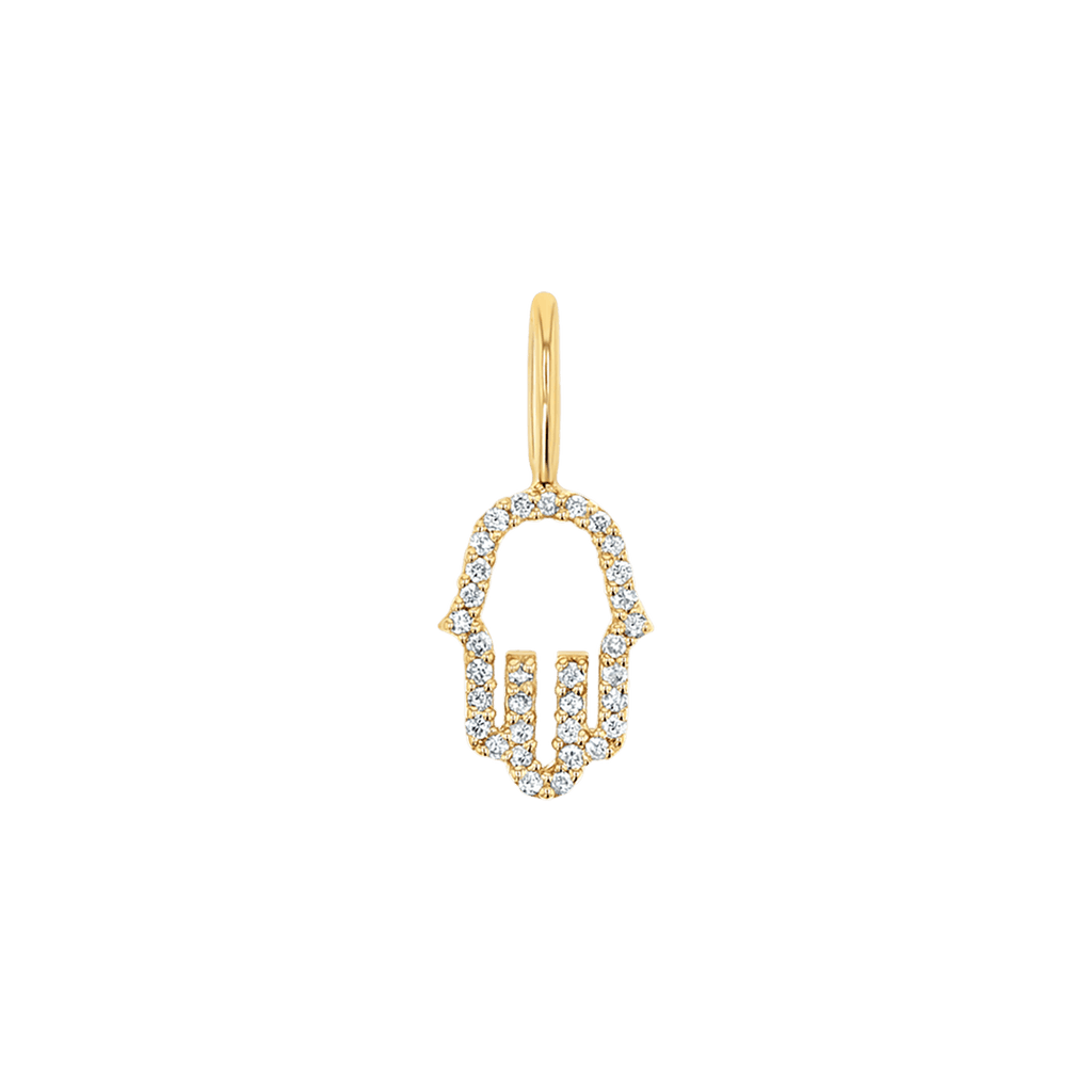 Petite Hamsa Diamond Charm Q349
