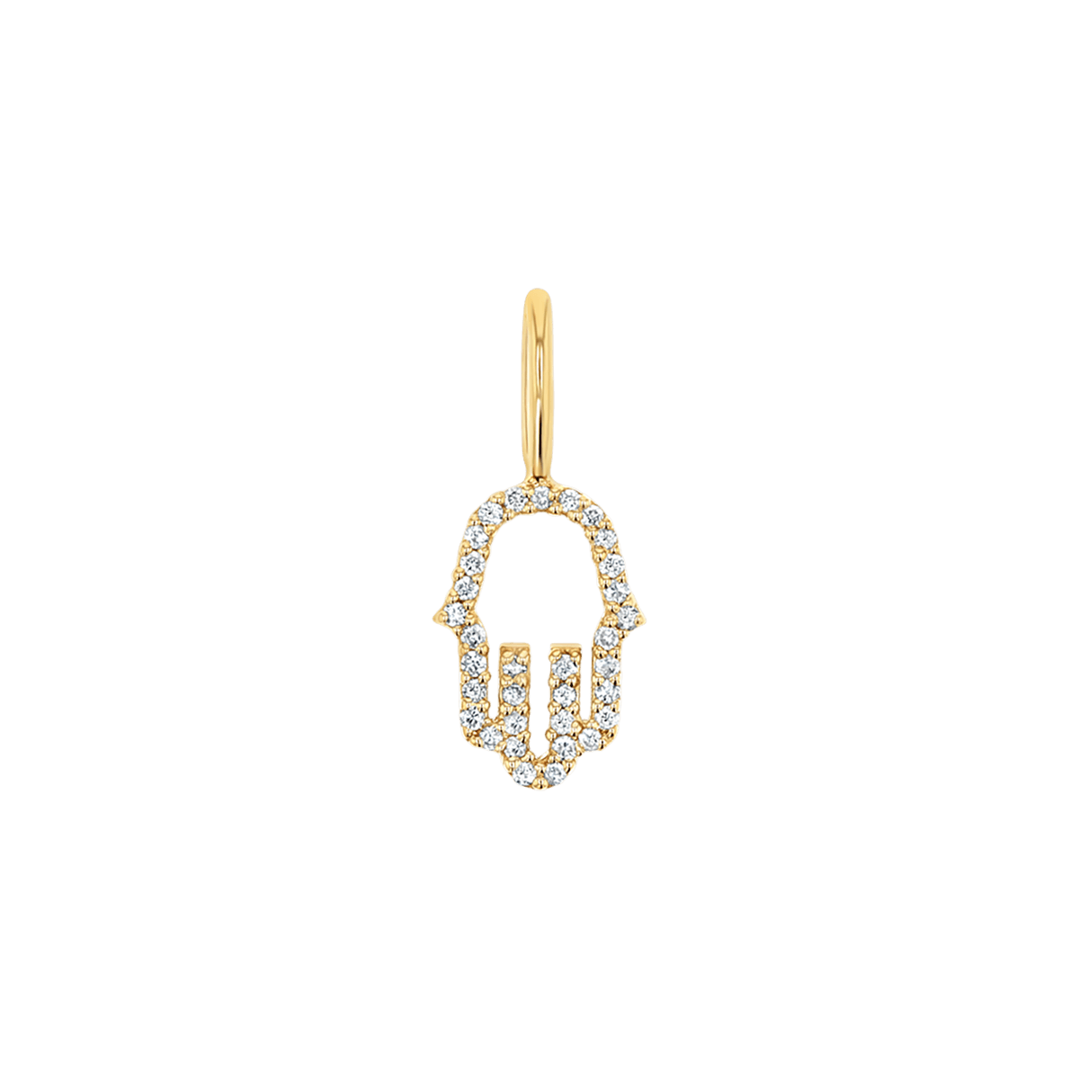 Petite Hamsa Diamond Charm Q349
