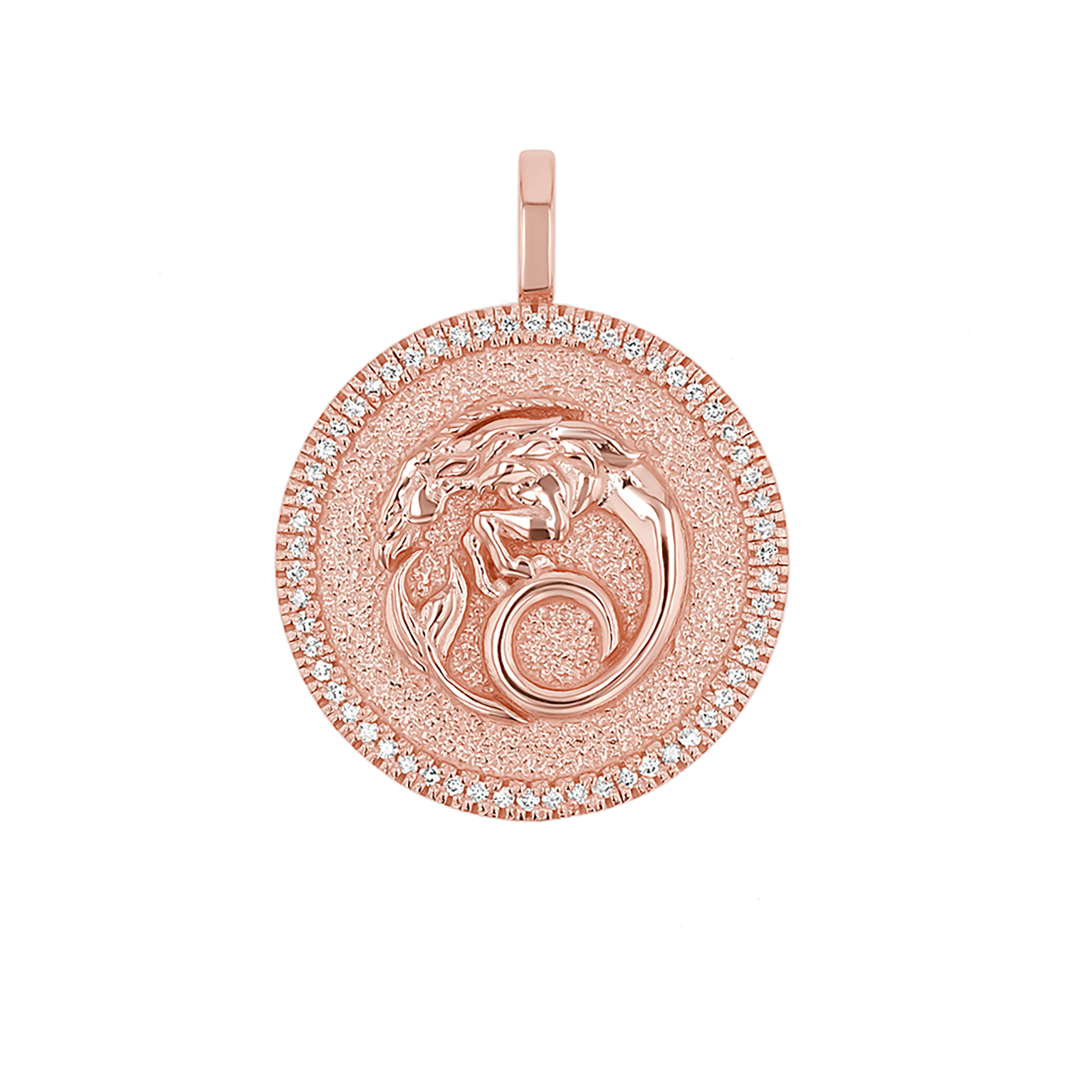 Zodiac Coin Medallion Charm V915