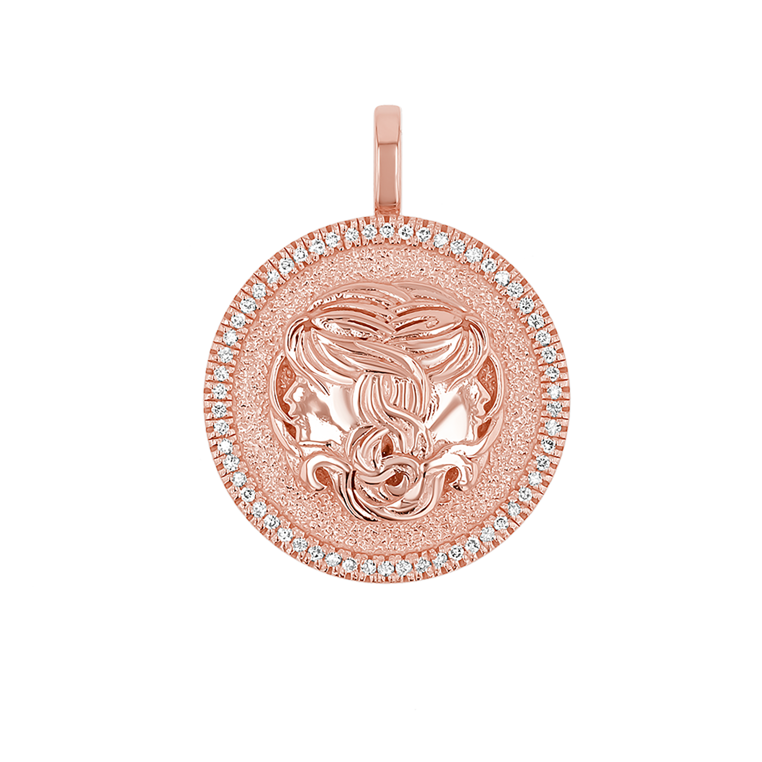 Zodiac Coin Medallion Charm V915
