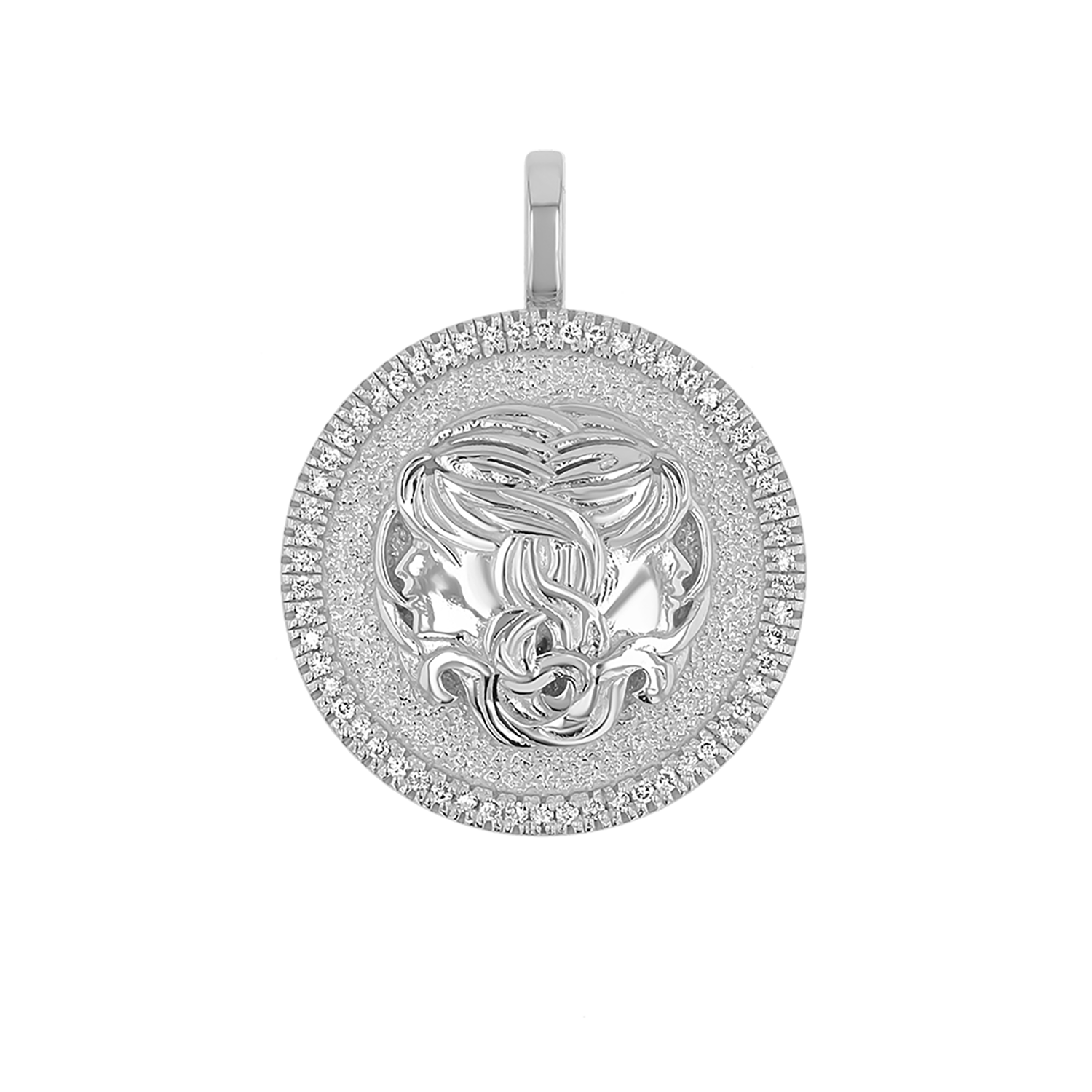 Zodiac Coin Medallion Charm V915