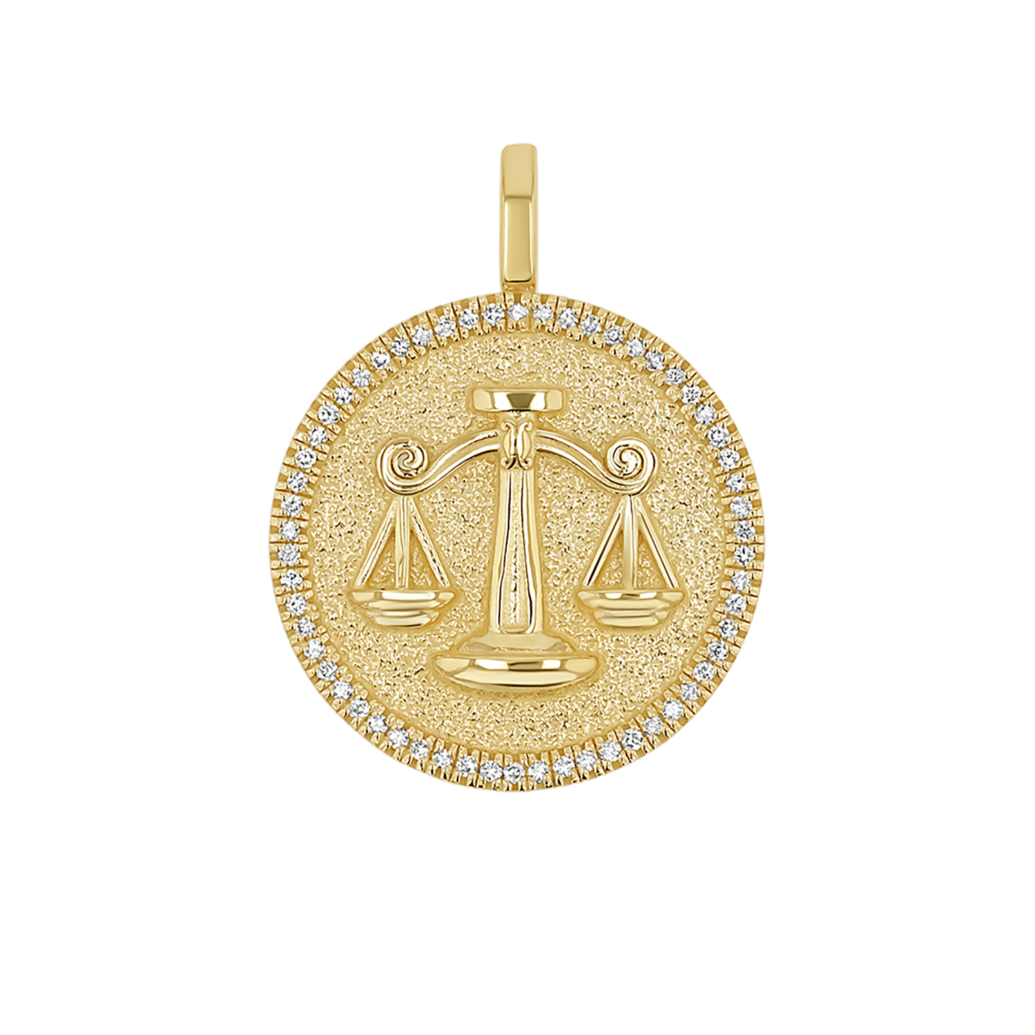 Zodiac Coin Medallion Charm V915