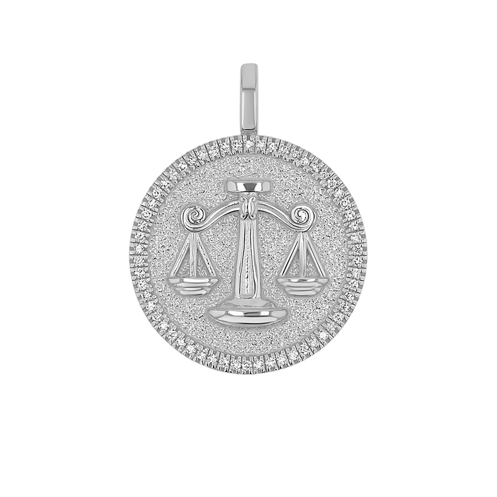 Zodiac Coin Medallion Charm V915