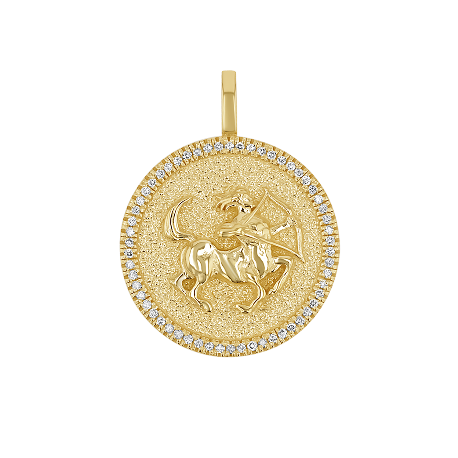 Zodiac Coin Medallion Charm V915