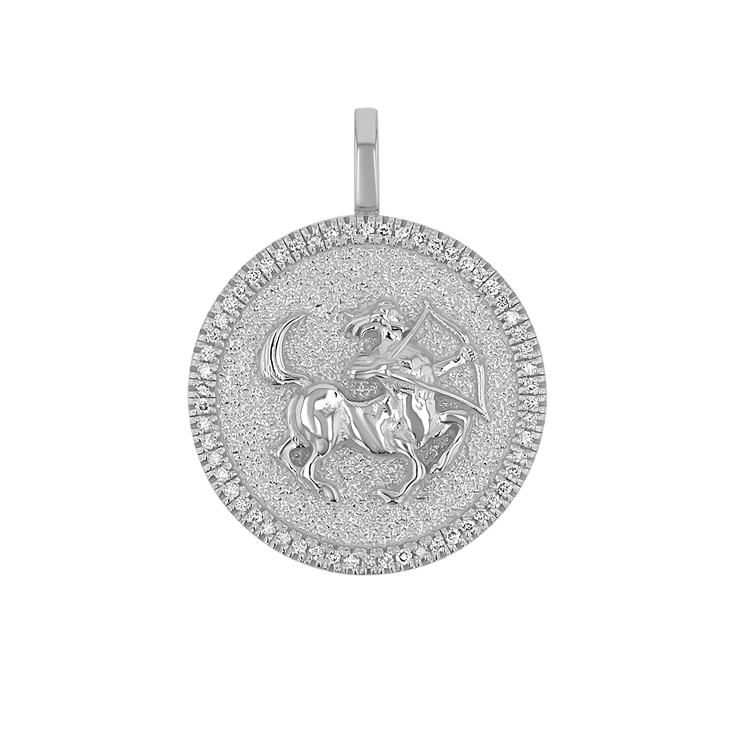 Zodiac Coin Medallion Charm V915
