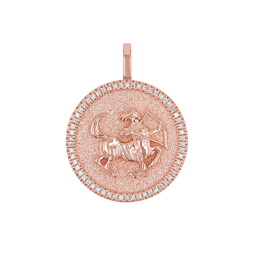 Zodiac Coin Medallion Charm V915