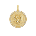 Zodiac Coin Medallion Charm V915
