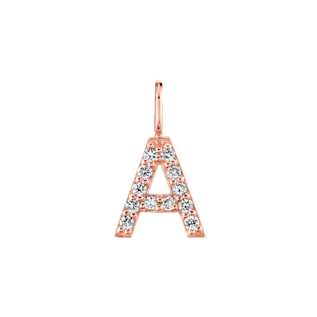 Diamond Pave Letter Charm T676907