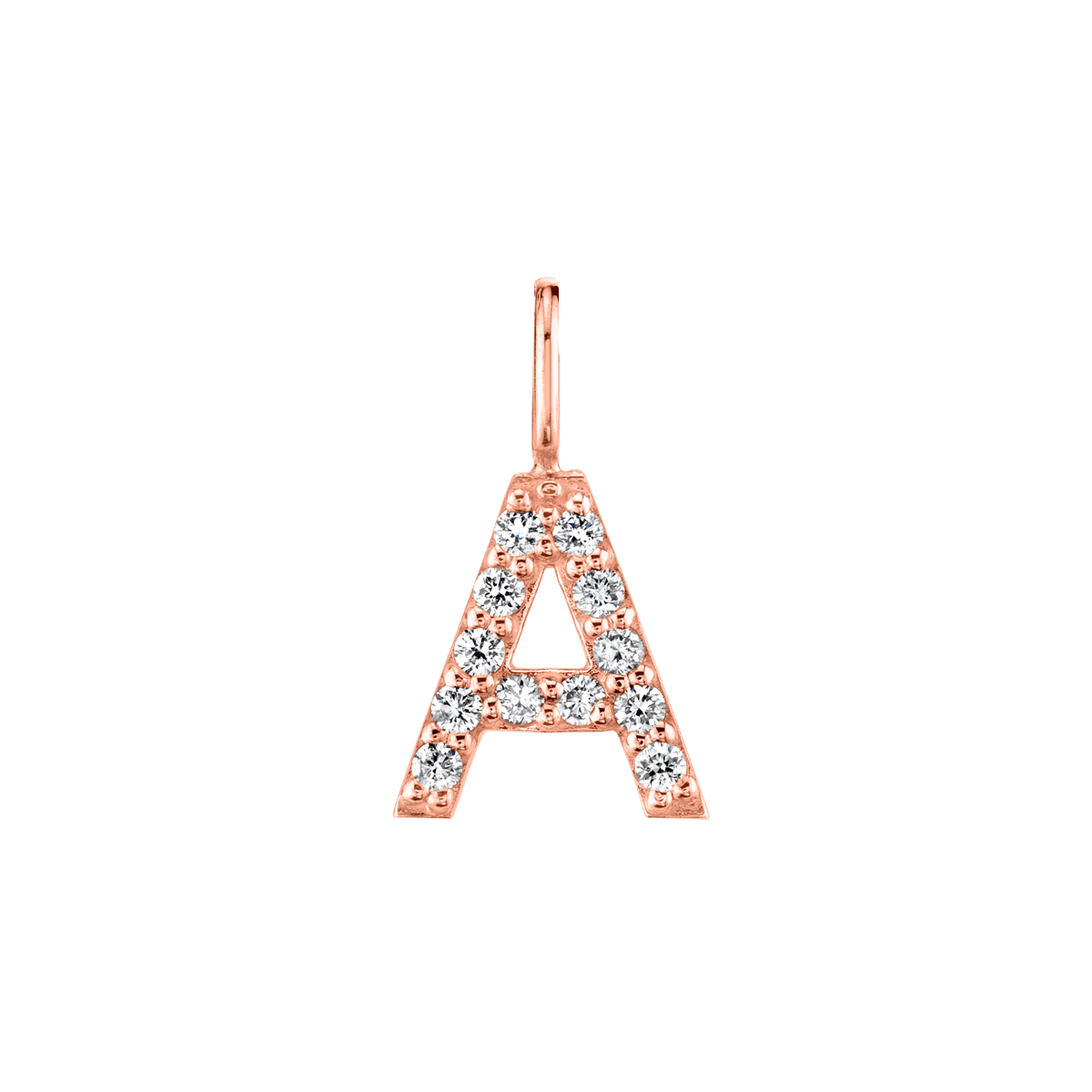 Diamond Pave Letter Charm T676907
