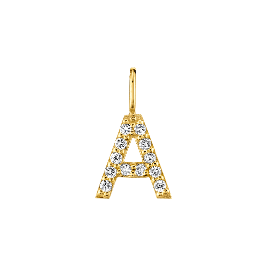 Diamond Pave Letter Charm T676907